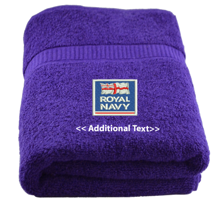 Personalised Royal Navy Military Towels Terry Cotton Towel